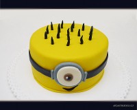Marcipánový modelovaný 3D dort.